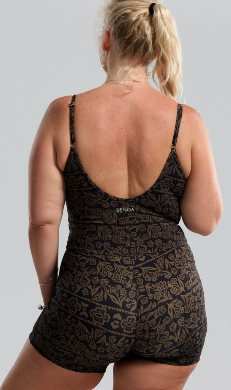 OG 3" Romper - Brown Batik