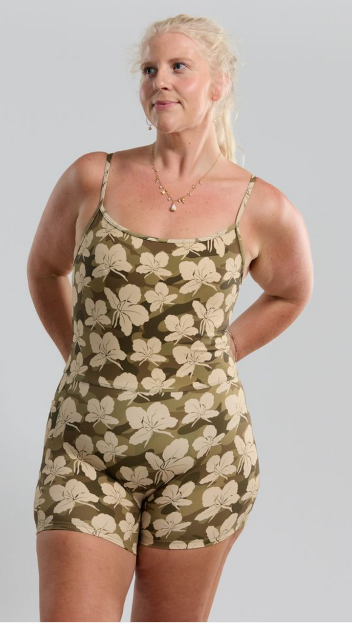 OG 3" Romper - Camo Ginger
