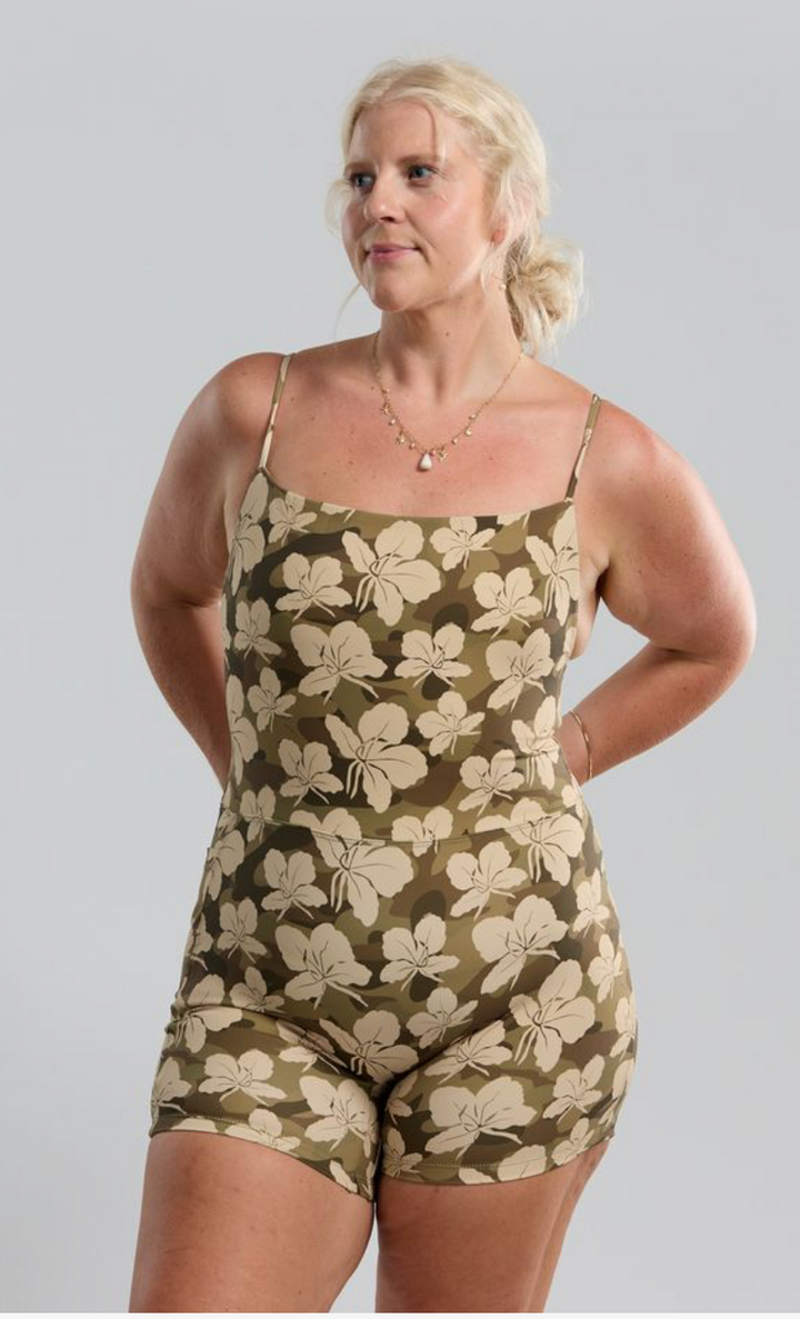 Brynn Romper- Camo Ginger