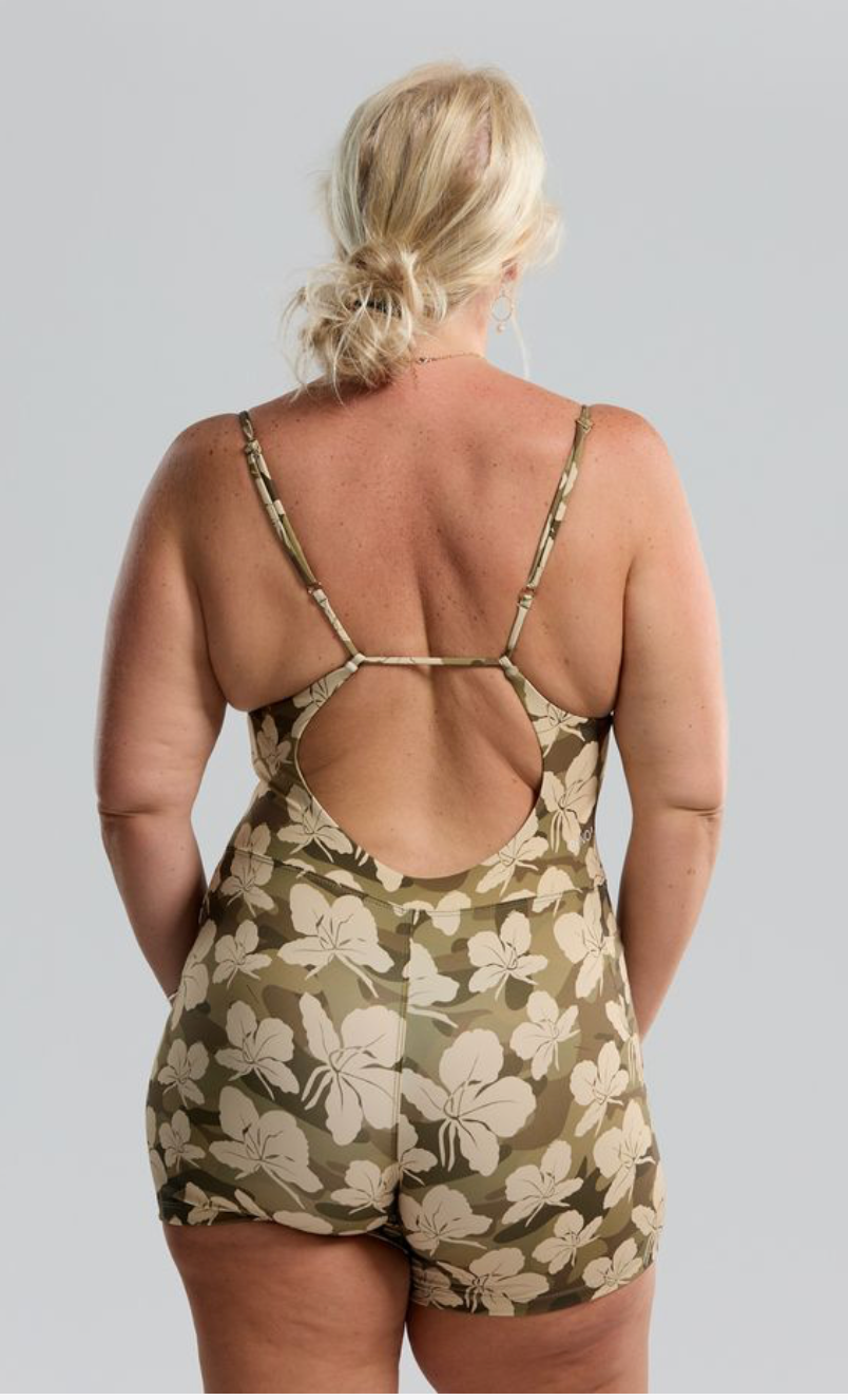 Brynn Romper- Camo Ginger