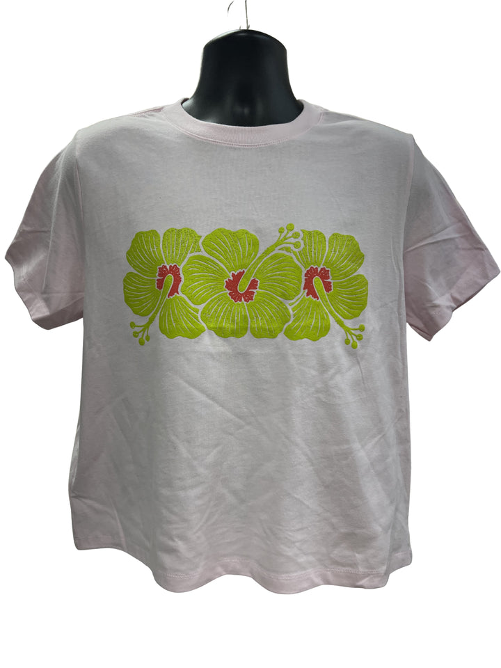 Foam Hibiscus - Women's Crop Top