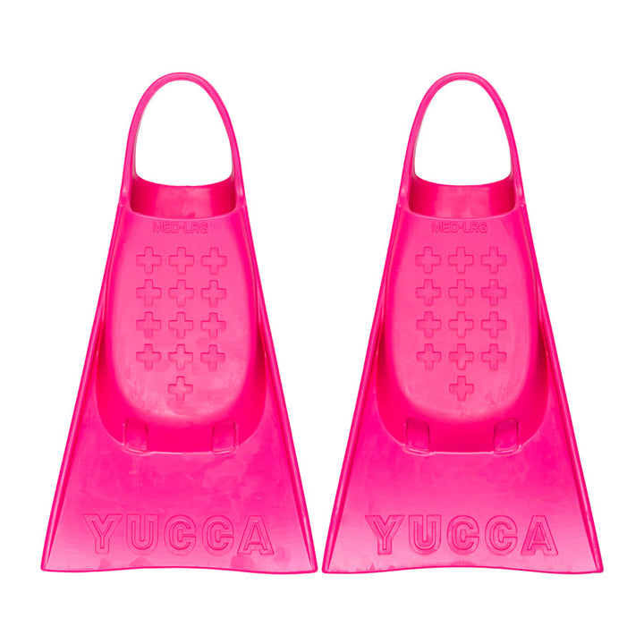 Yucca Candy Pink Short Blade Fins - Ultra Soft Flex