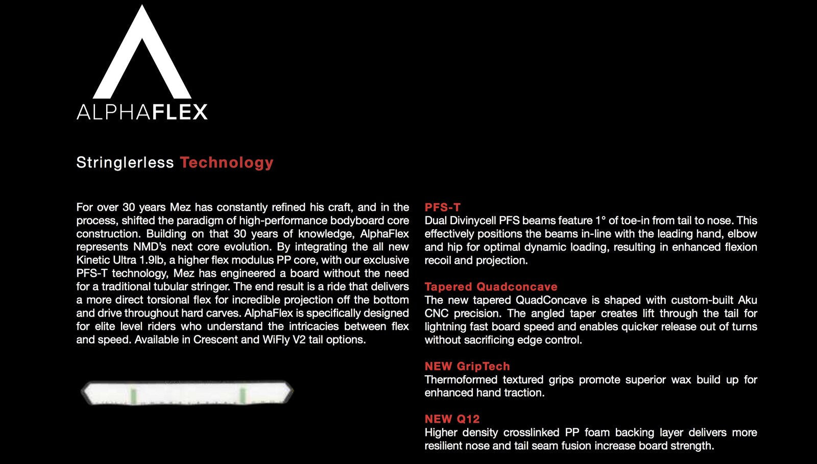 NMD BODYBOARDS Player Alpha Flex Quantum PFS-T PP – The Foam Co.