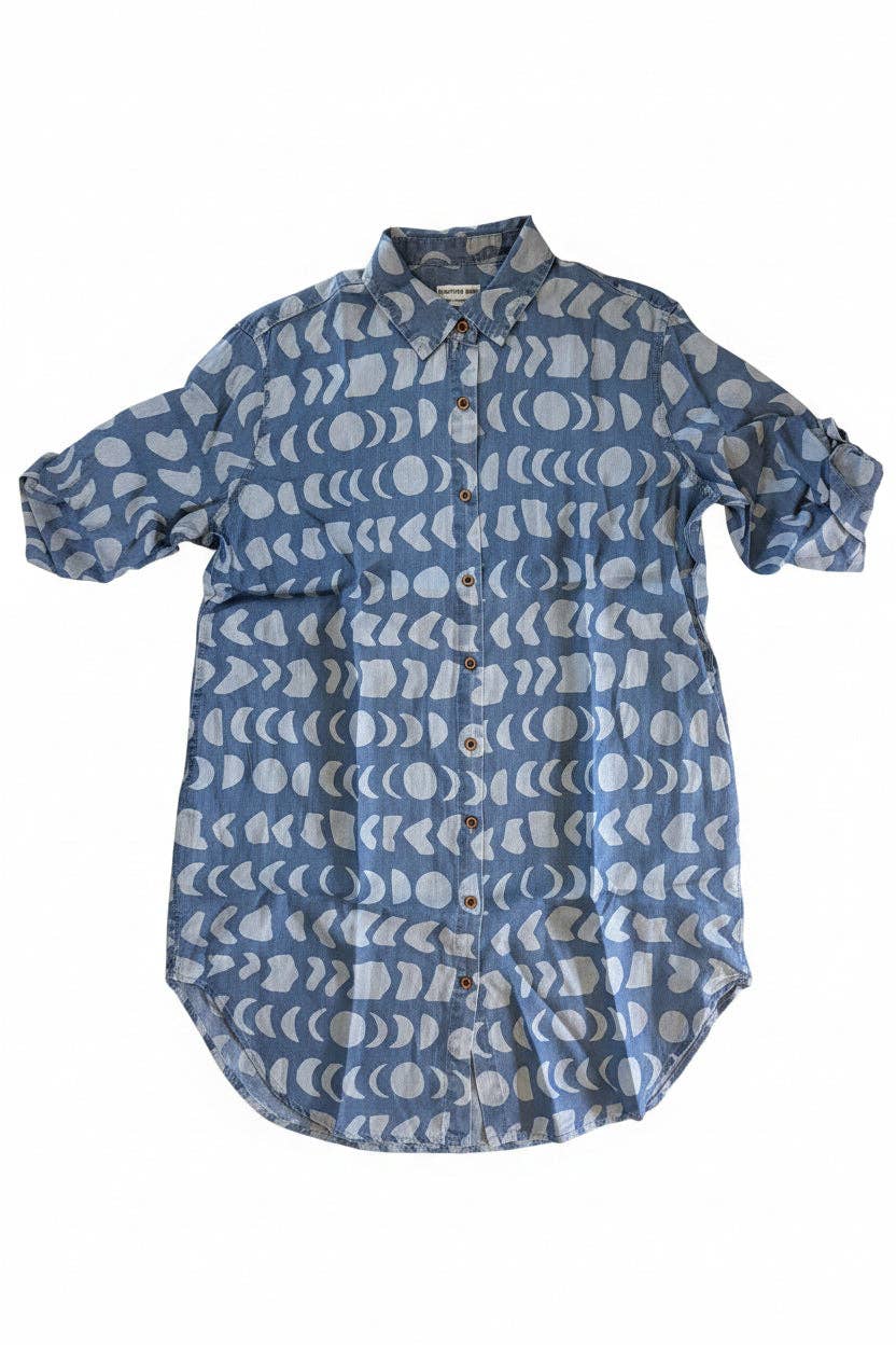 Women's Shirt Dress in Endless Mahina