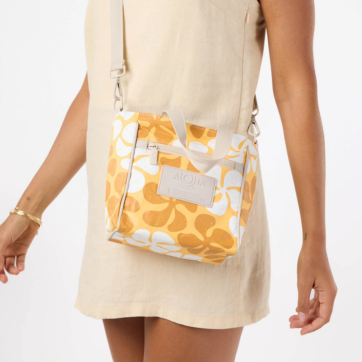 Funky Plumeria Crossbody - Honey