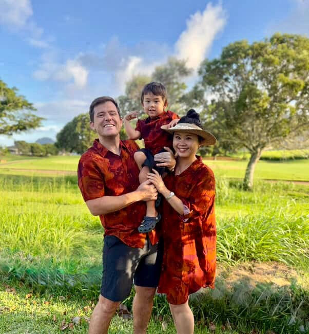 Mens Aloha Tee in Autumn Hau