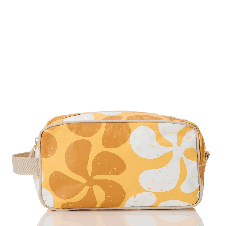 Funky Plumeria Dopp Kit - Honey