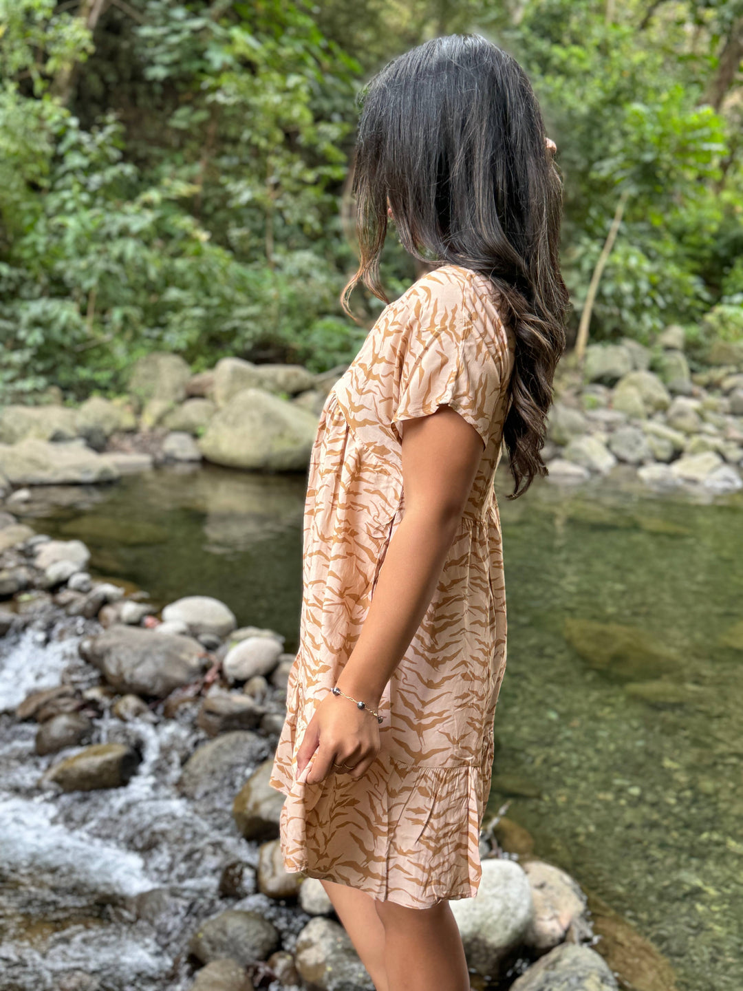 Women's Babydoll Dress in Wild Iwa
