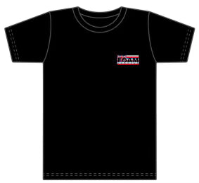 Foam Co: Hawaiian Flag Box Logo HEAVYCOTTON T-shirt (Black)