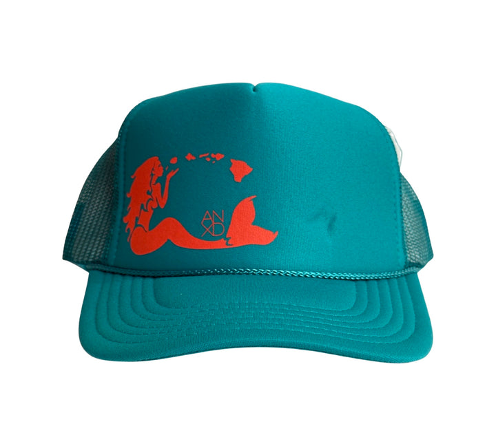 Mermaid Hawaiian Island Trucker Hat