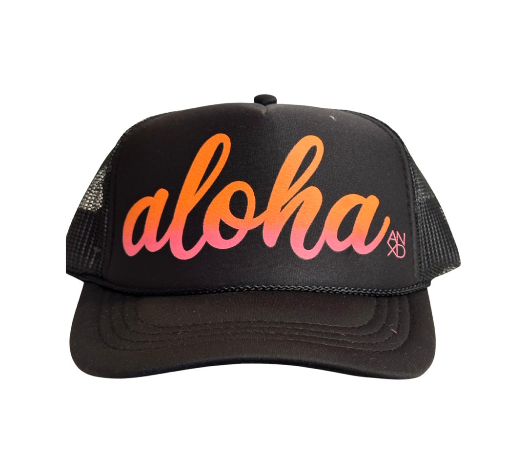 Aloha Script Trucker Hat