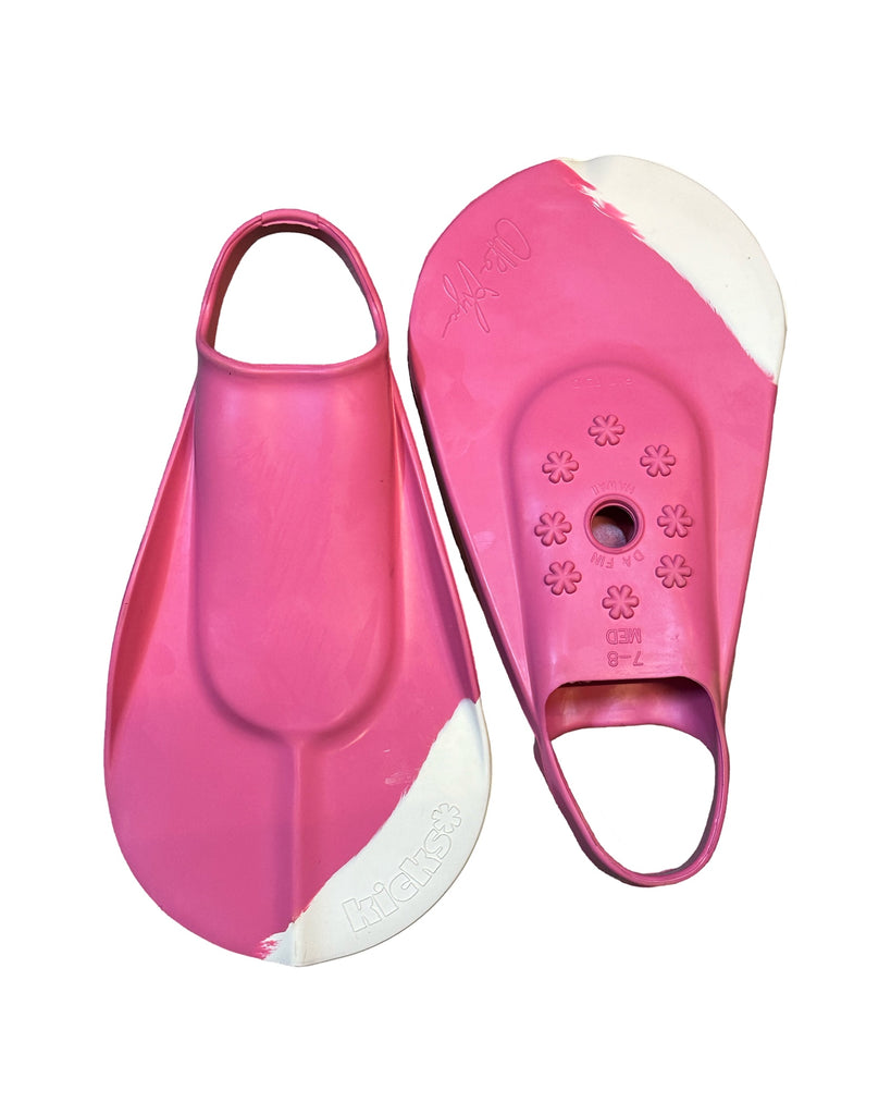 Kicks Fins Pink/White – The Foam Co.