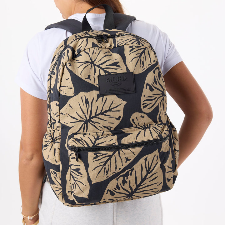 Kalo Keep It Light Backpack in Iced Coffee on Black