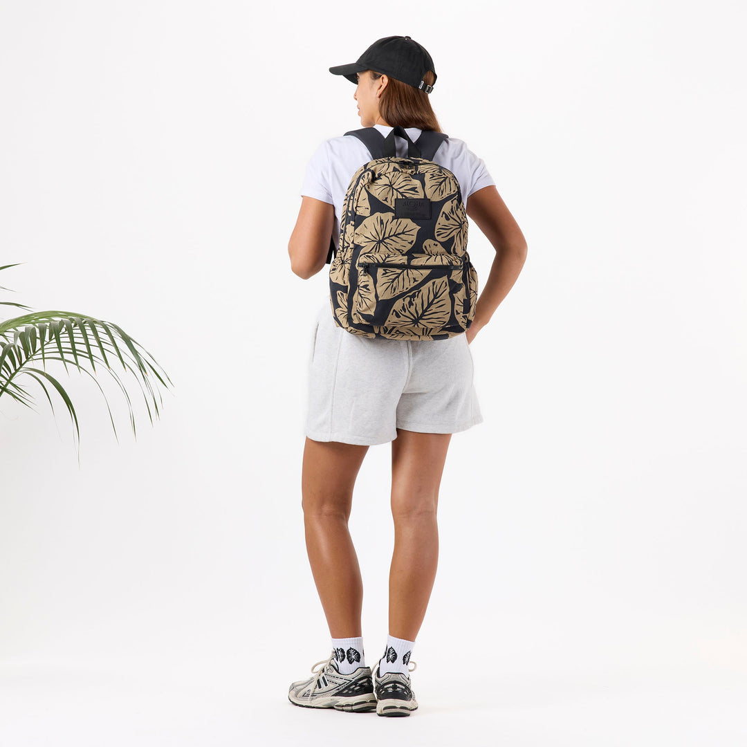 Kalo Keep It Light Backpack in Iced Coffee on Black