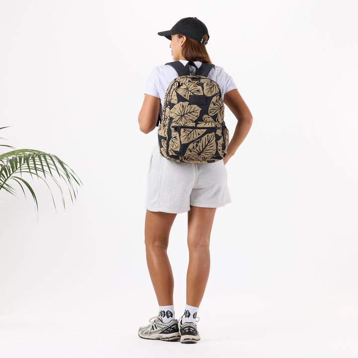 Kalo Keep It Light Backpack in Iced Coffee on Black