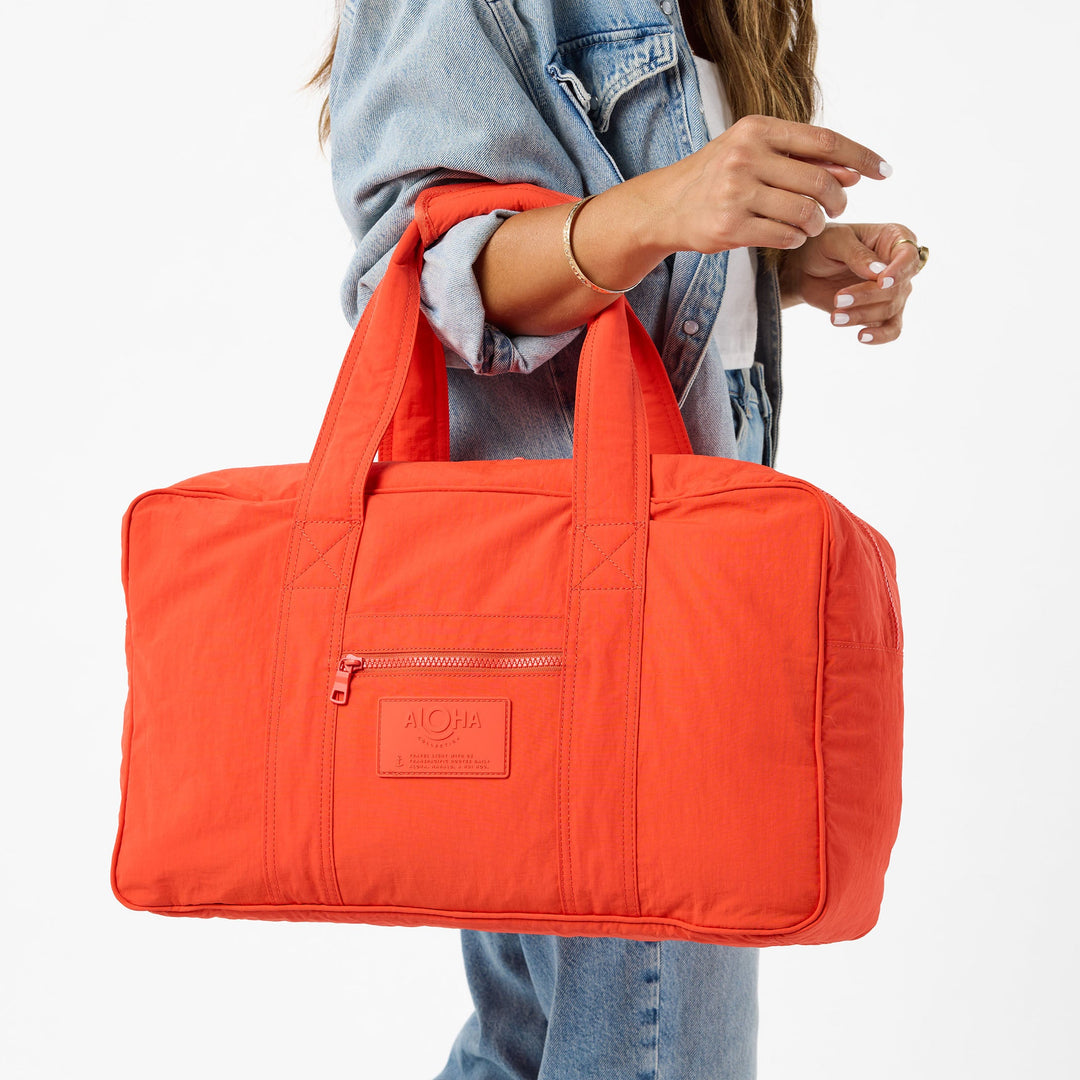 Monochrome Keep It Light Weekender in Red Haute