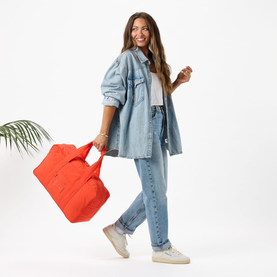 Monochrome Keep It Light Weekender in Red Haute