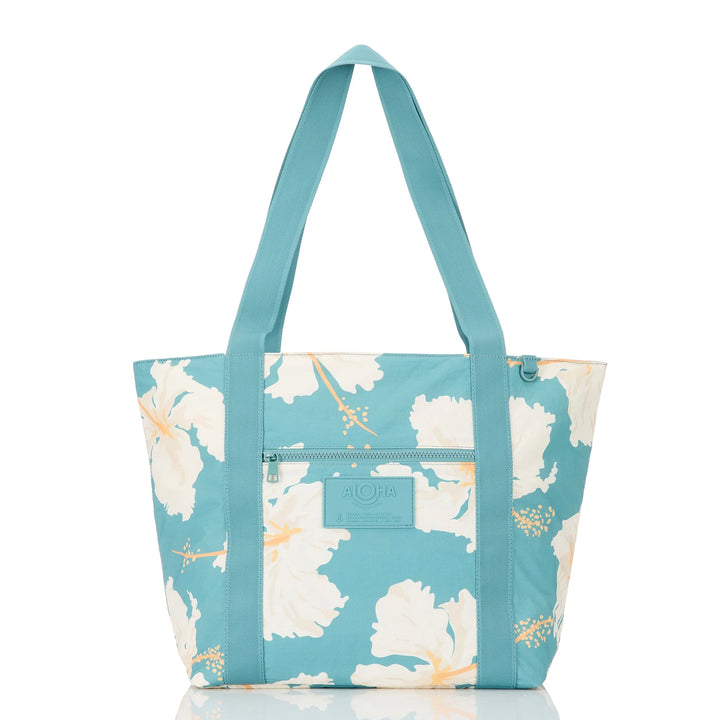 Tahaa Nylon Zipper Tote - Tide