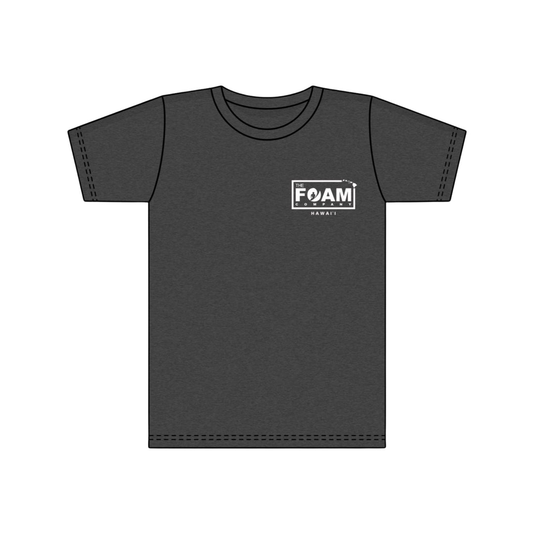 Foam Co Hawaiian Flag Circle Logo T-Shirt: Grey