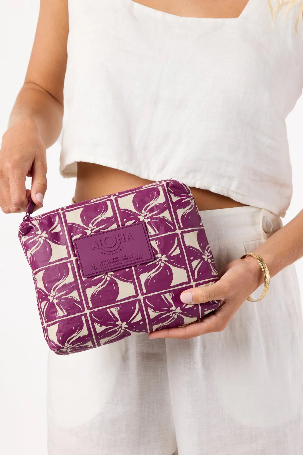 Lattice Small - Sandstone/Plum