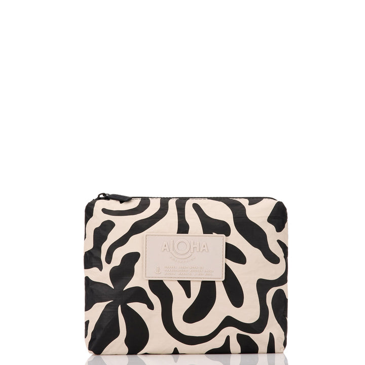 Float Small Pouch Black Sandstone Splash-Proof Lightweight Travel Clutch Bag