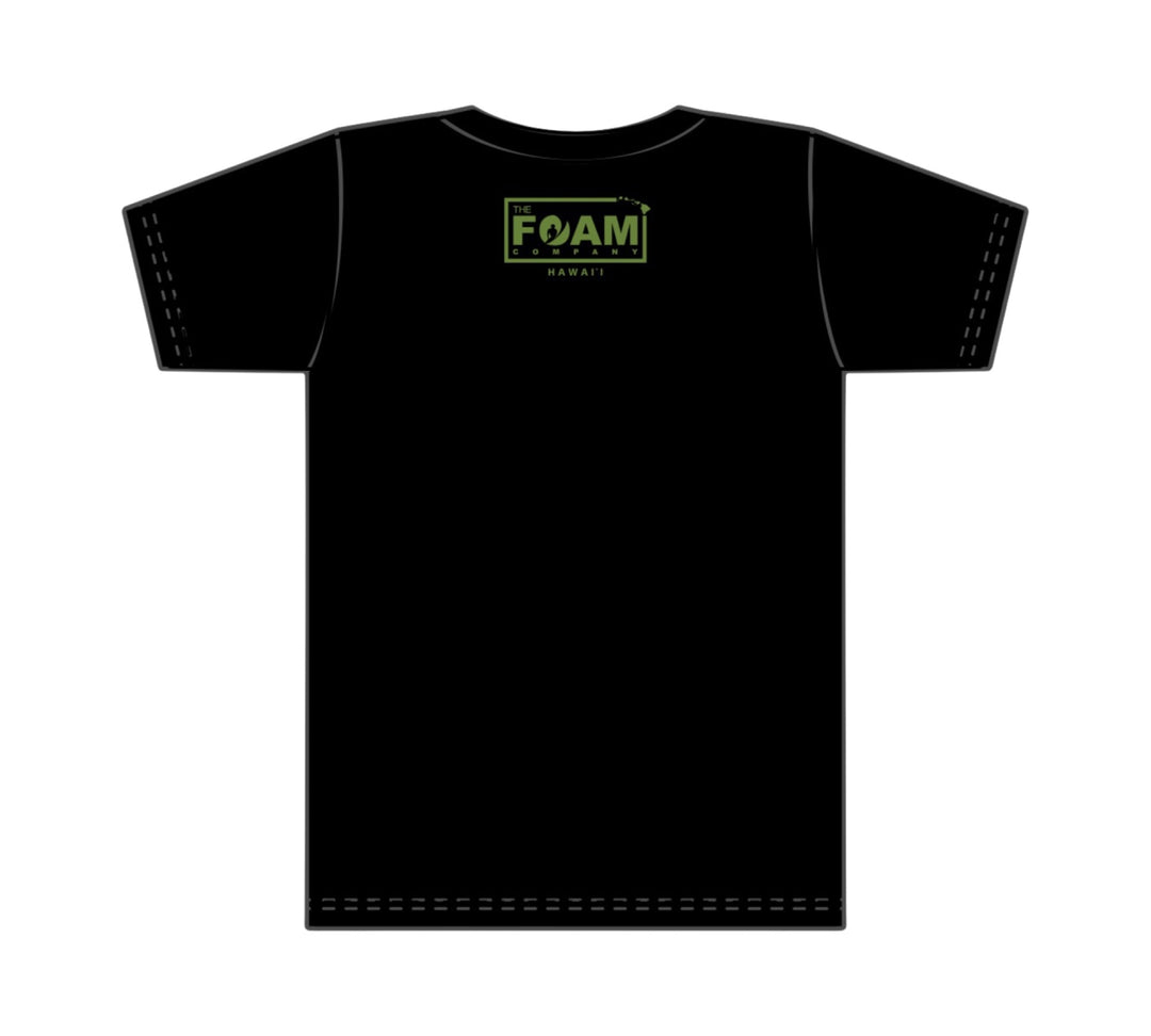 Foam Co: Barrels & Barrels Men's T-Shirt: Black w/ Military Green Ink