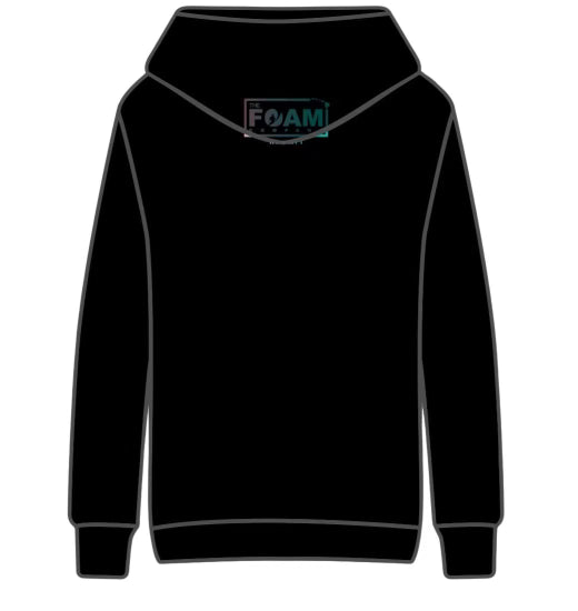 Foam Co: Board Line Up Pullover Hoody: Black wi/ Retro Color Fade
