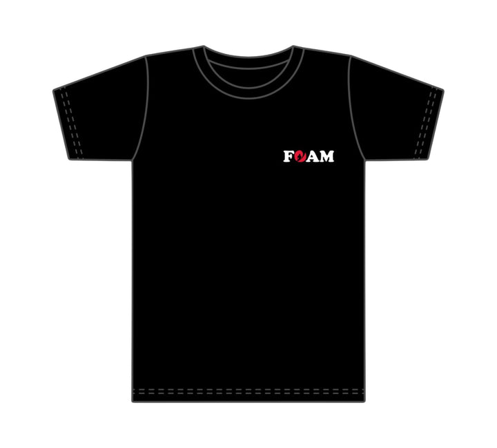 Foam Co: Fat Flex Men's T-Shirt: Black with Red Ink