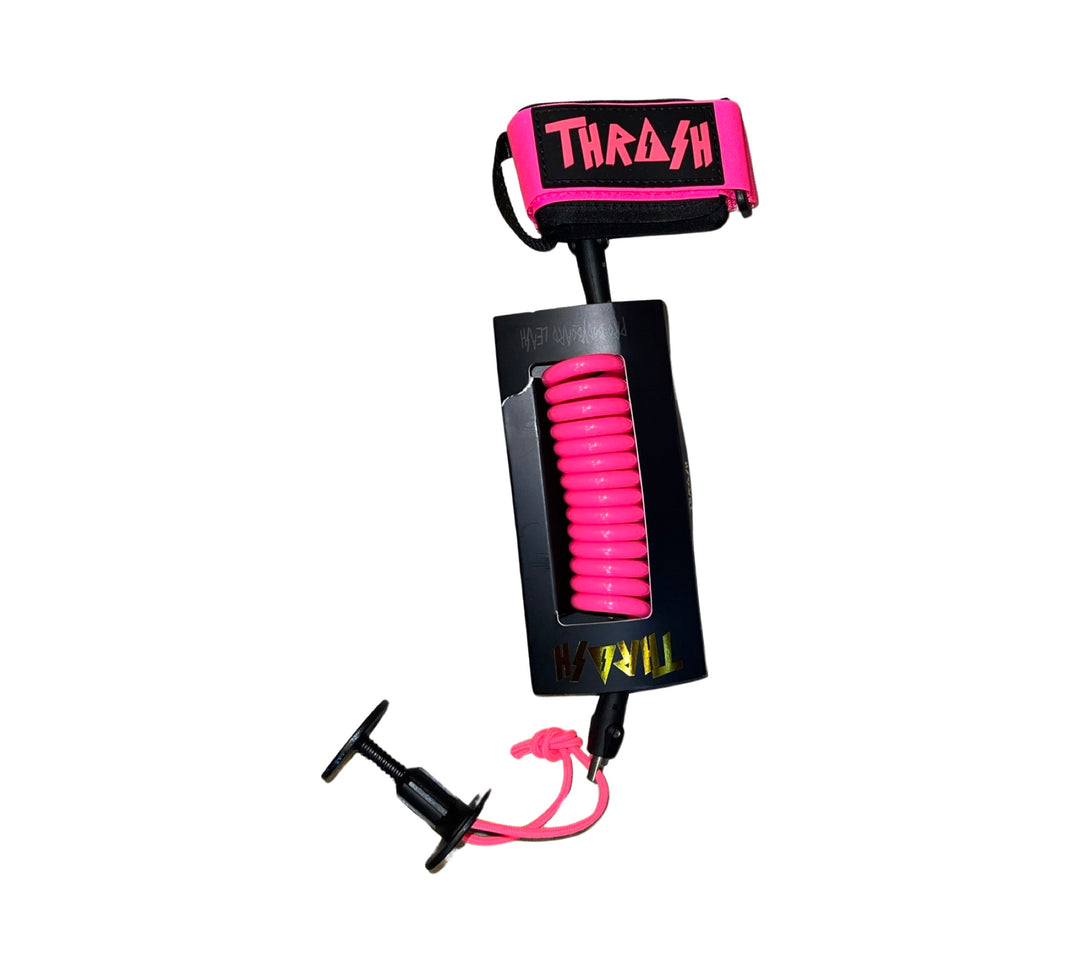 Thrash DELUXE WRIST LEASH BLACK/PINK LOGO BLACK PINK