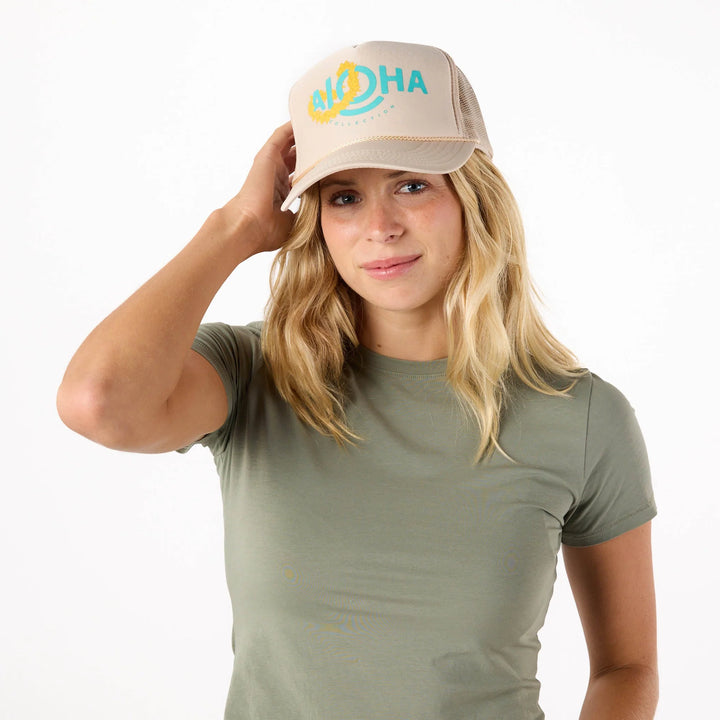 Lei Aloha Trucker - Sandstone