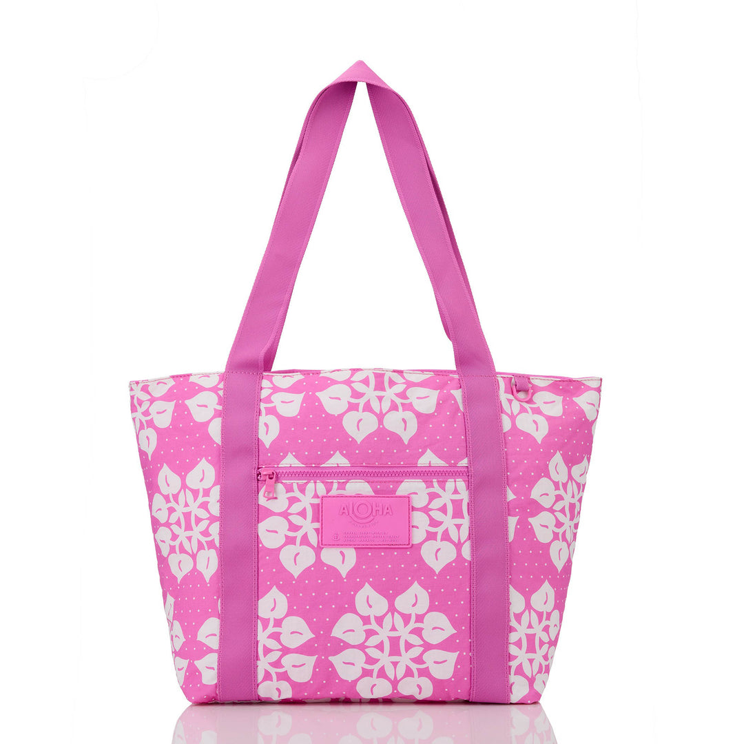 Hilo Dot Nylon Zipper Tote