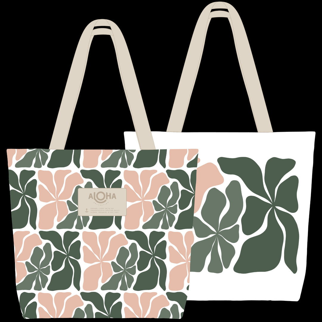 Wavy Reversible Tote - Vineyard