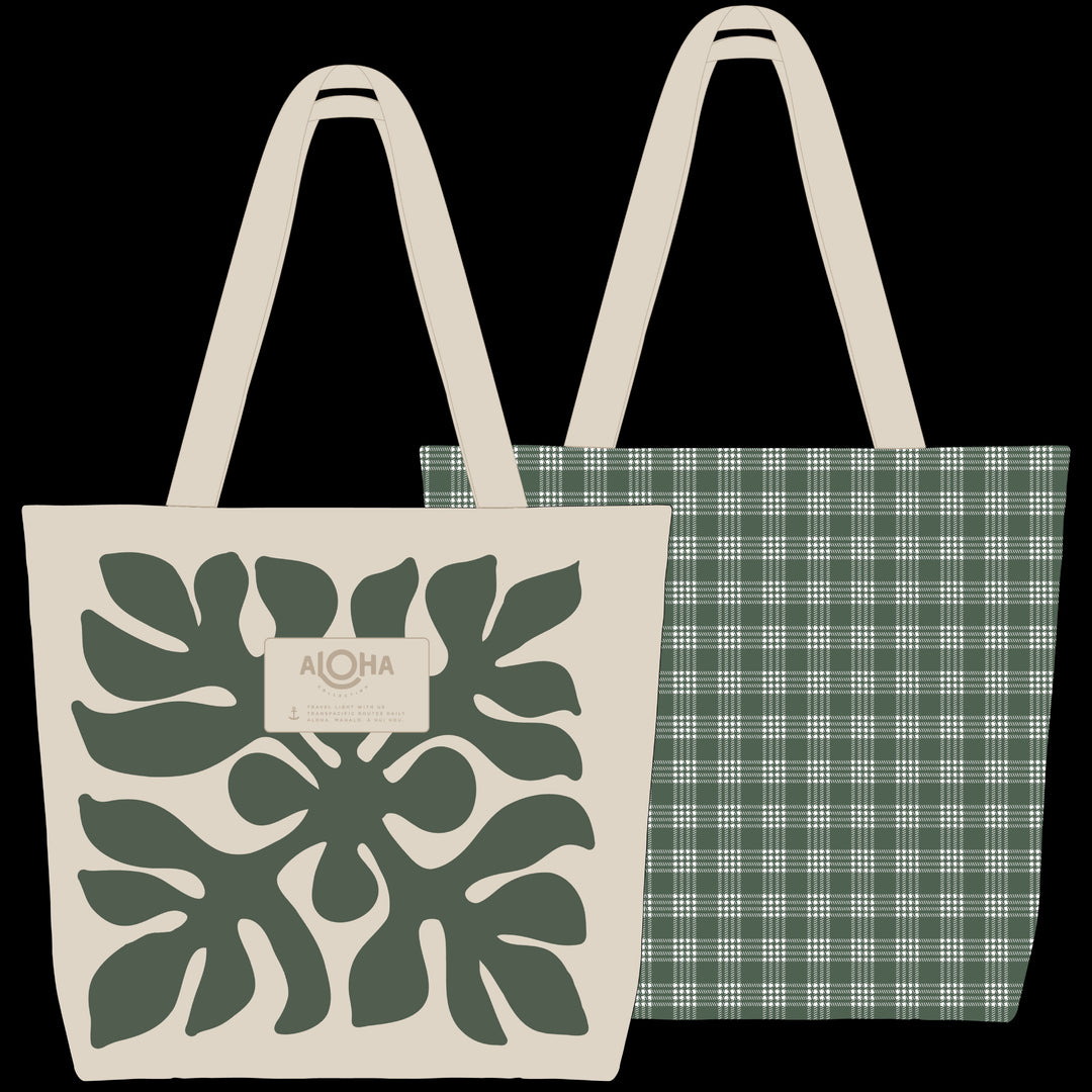 Applique Reversible Tote - Vineyard