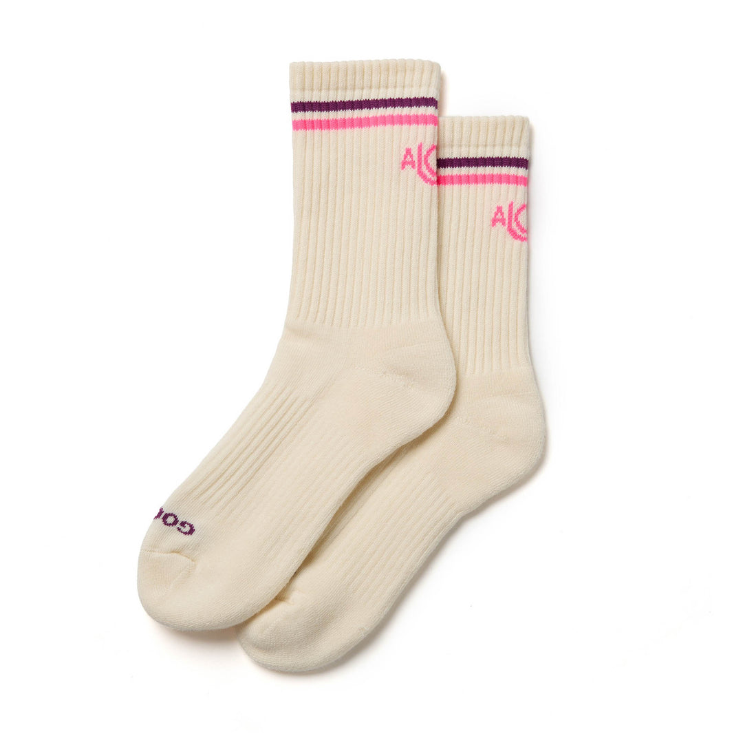 Aloha Stripes Crew Socks