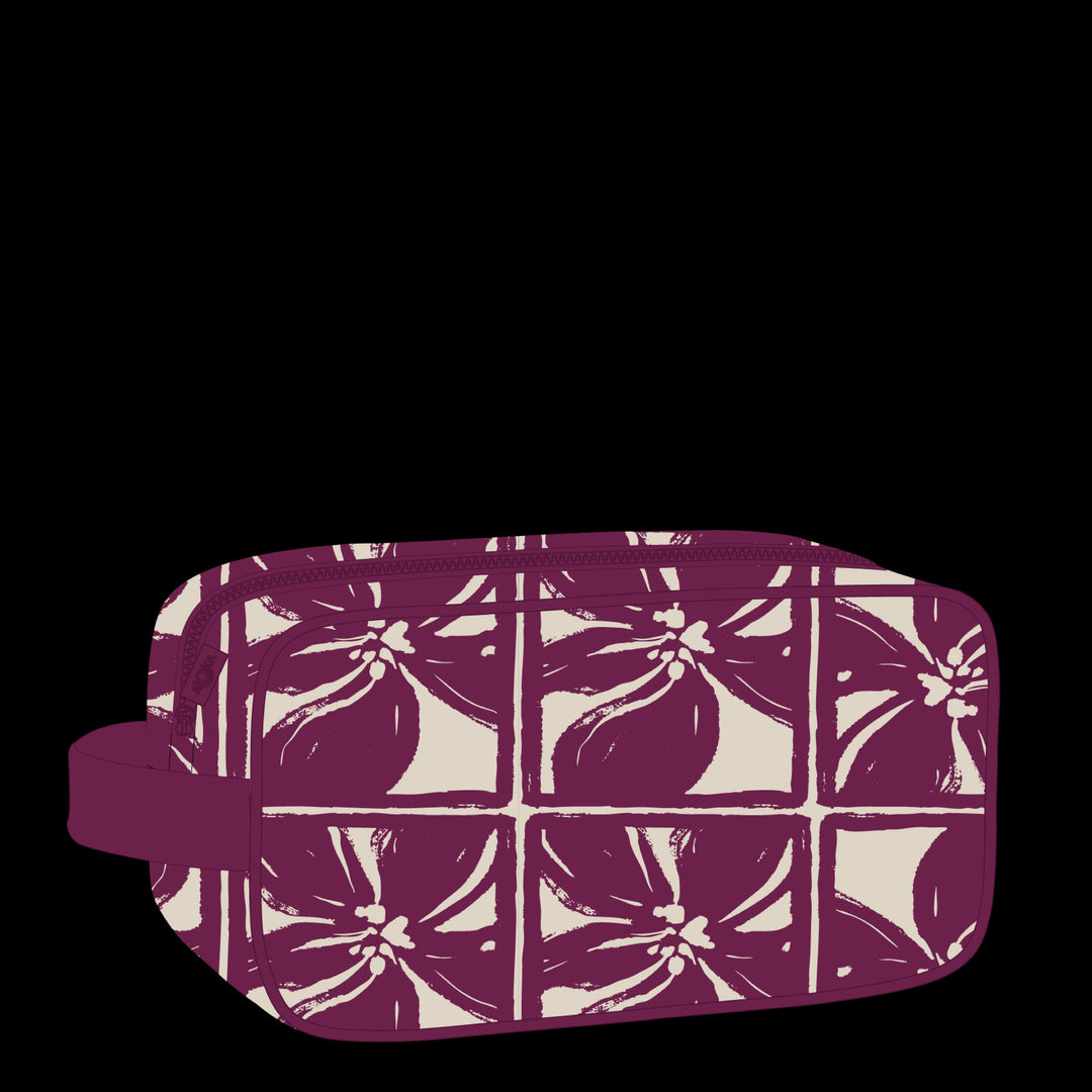 Lattice Dopp Kit - Sandstone/Plum