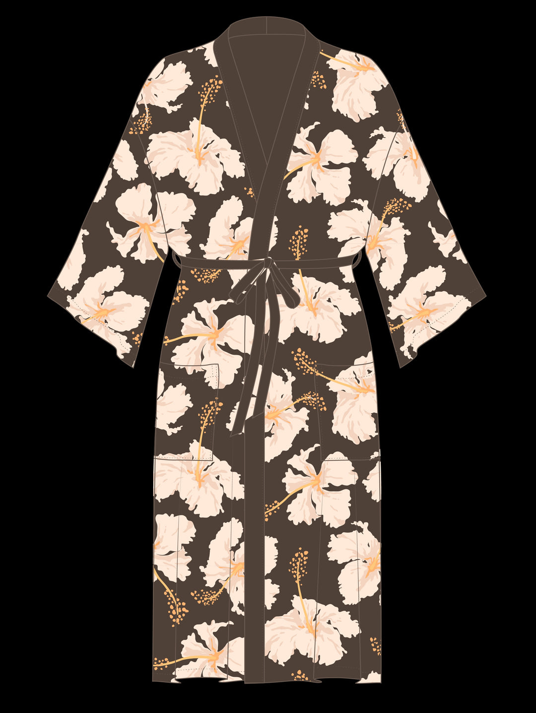 Tahaa Staycation Robe - Chocolate