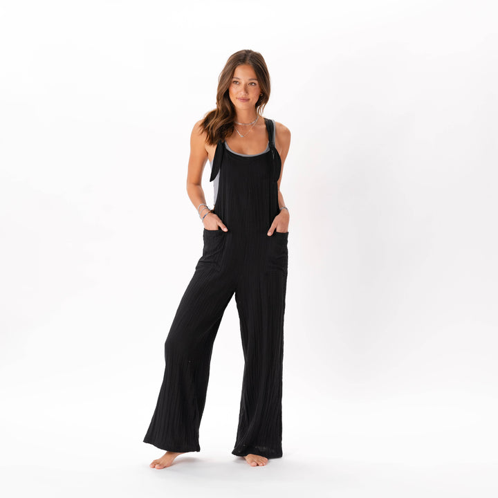 Lotus and Luna - Black Nomad Jumpsuit: M