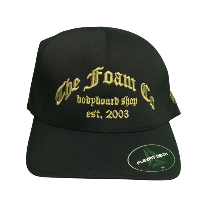 Foam Co Flexfit Delta Hat - Old English : Black