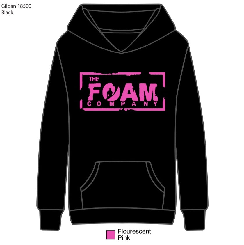 Foam Co Chop Box Hoody Black/Pink Print