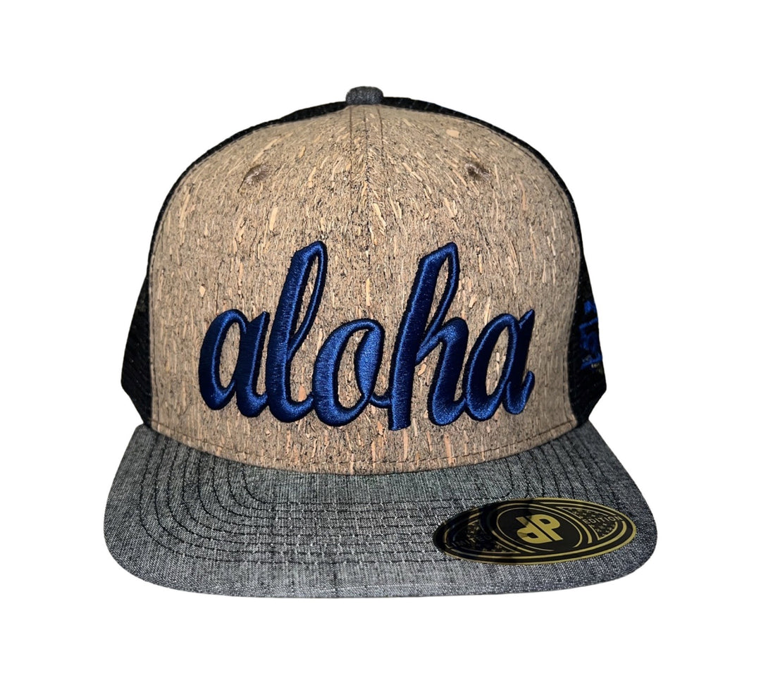 Foam Co Aloha Swoosh Cork/Blue SnapBack Hat