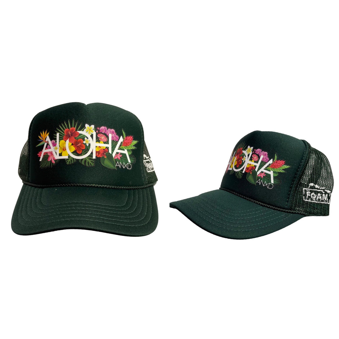 Foam Co Flowers Aloha Trucker Hat