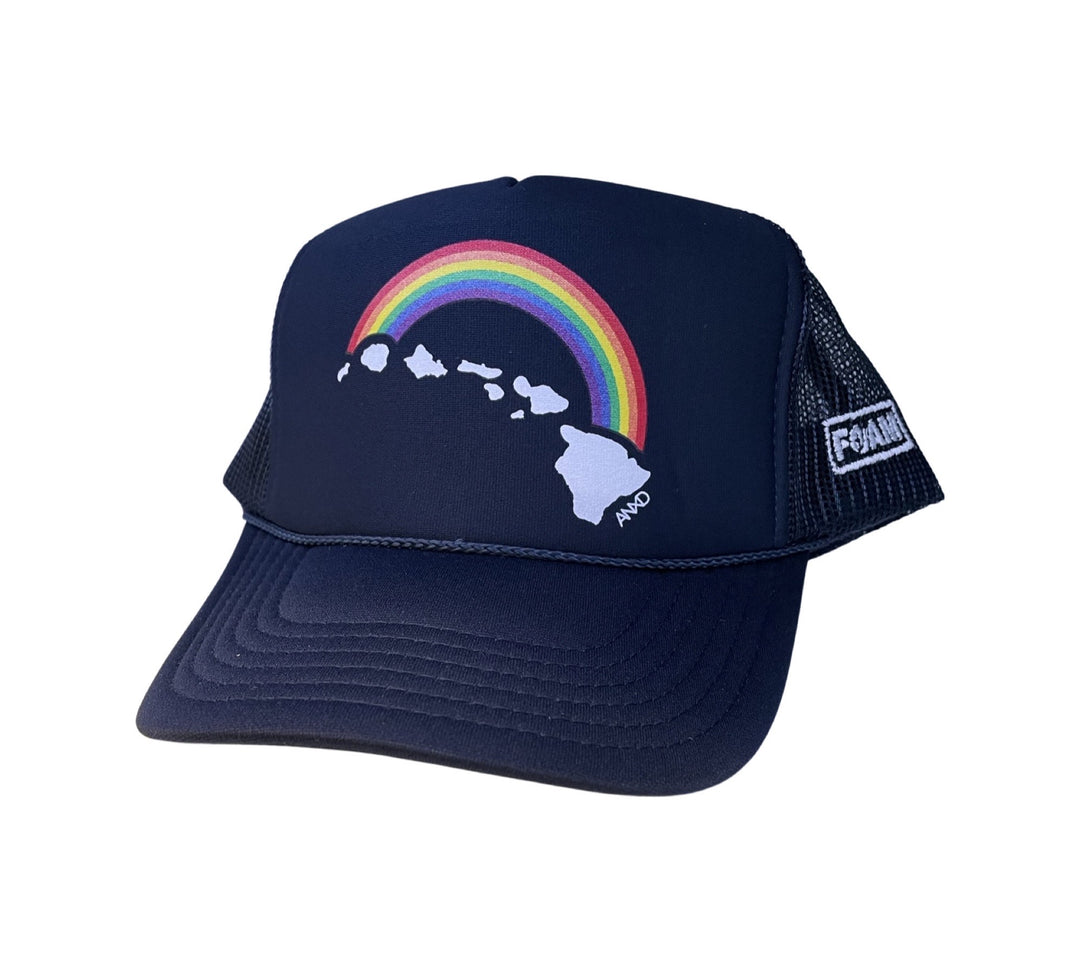 Foam Co Rainbow Hawaiian Islands Trucker Hat