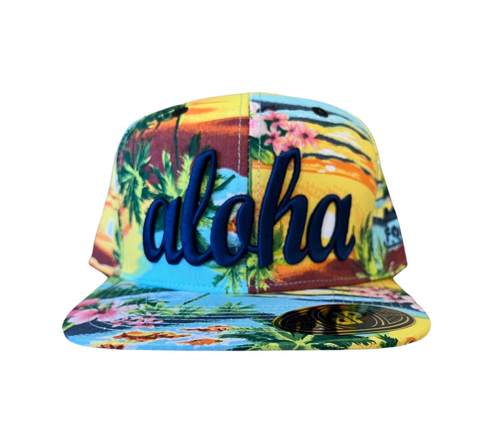 Foam Co Aloha Swoosh Tropical Sunset SnapBack Hat