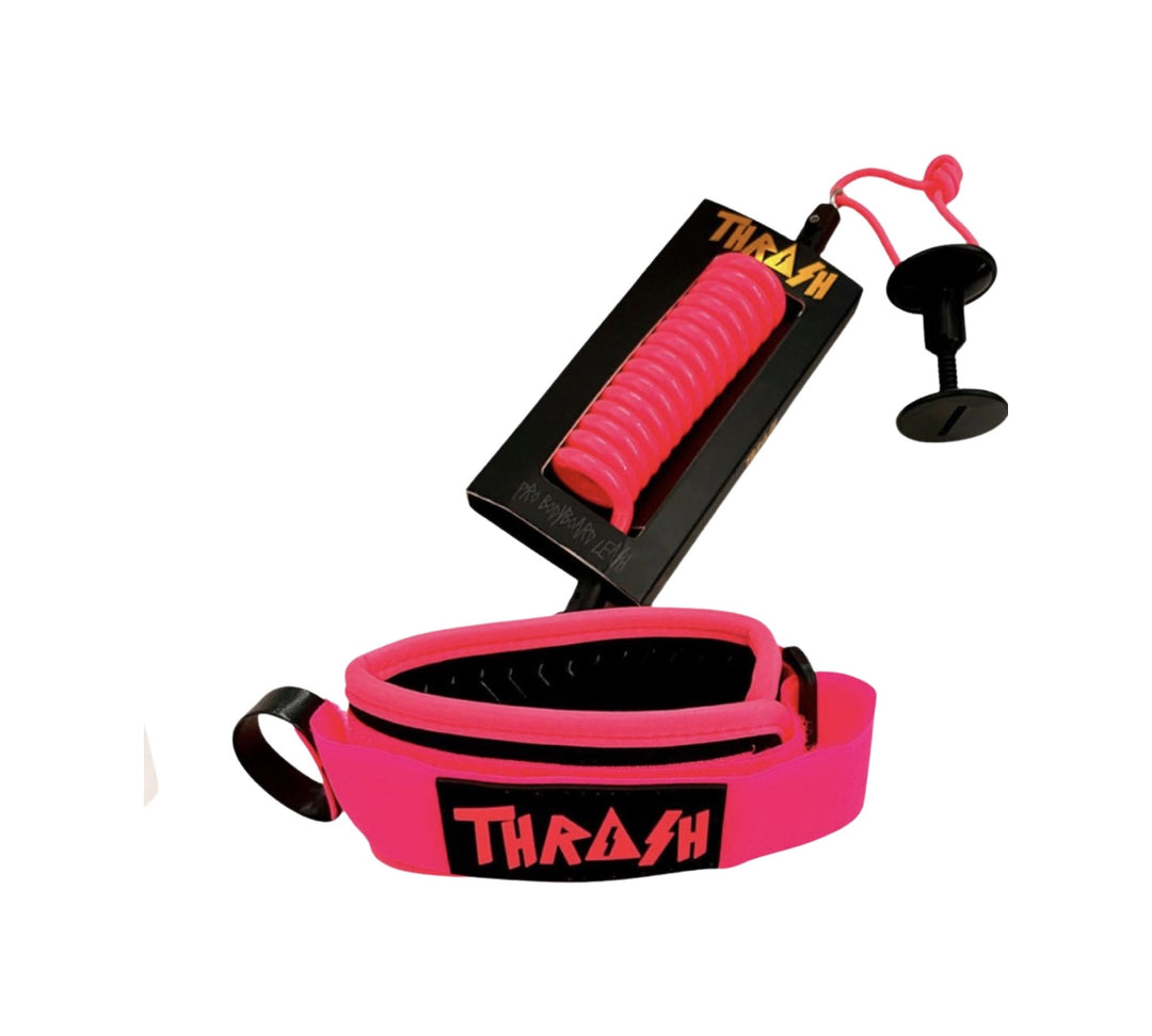 Thrash V-GRIP BICEP LEASH Pink/Rubber Black/Logo Pink