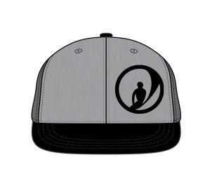 Foam Co Circle Logo Snapback Hat/ Grey w/Black Logo/w/Hawaii under bill