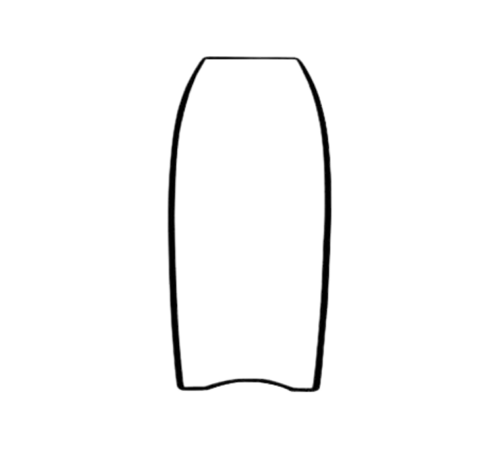 Body Board Sticker Crescent Tail Bodyboard Sticker – The Foam Co.