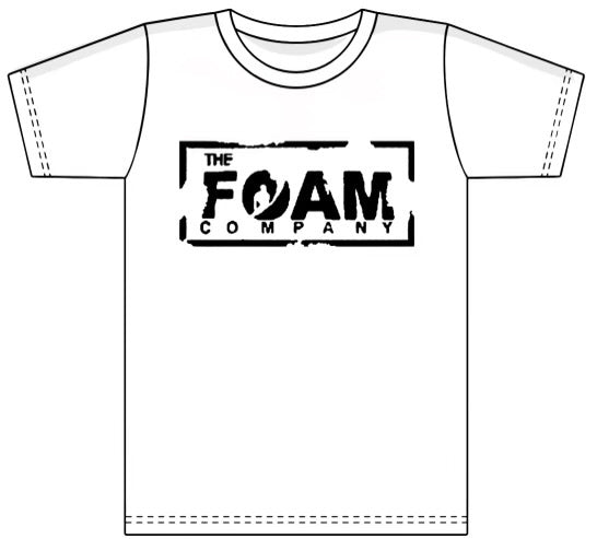 Foam Co: Chop Box T-Shirt (White w/ Black Ink)