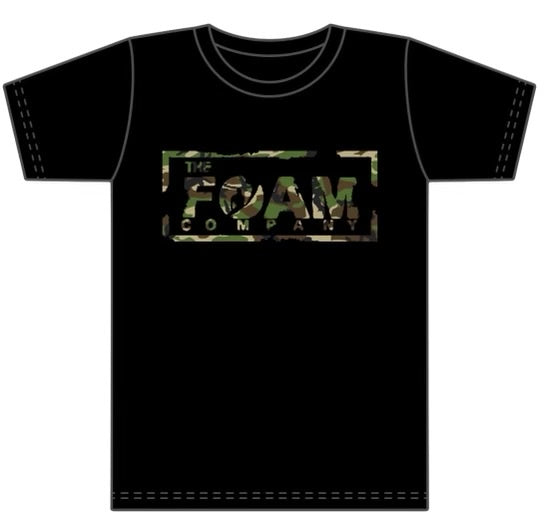Foam Co: Chop Box T-shirt (Black w/ Camo)