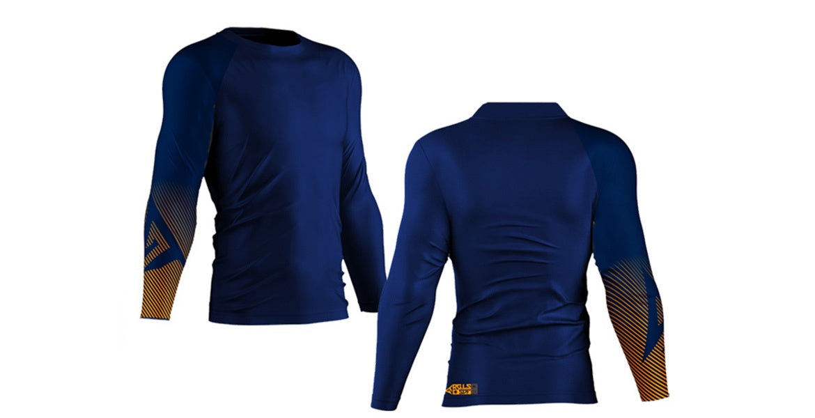 GT Long sleeve Rashguard MegaBlue – The Foam Co.