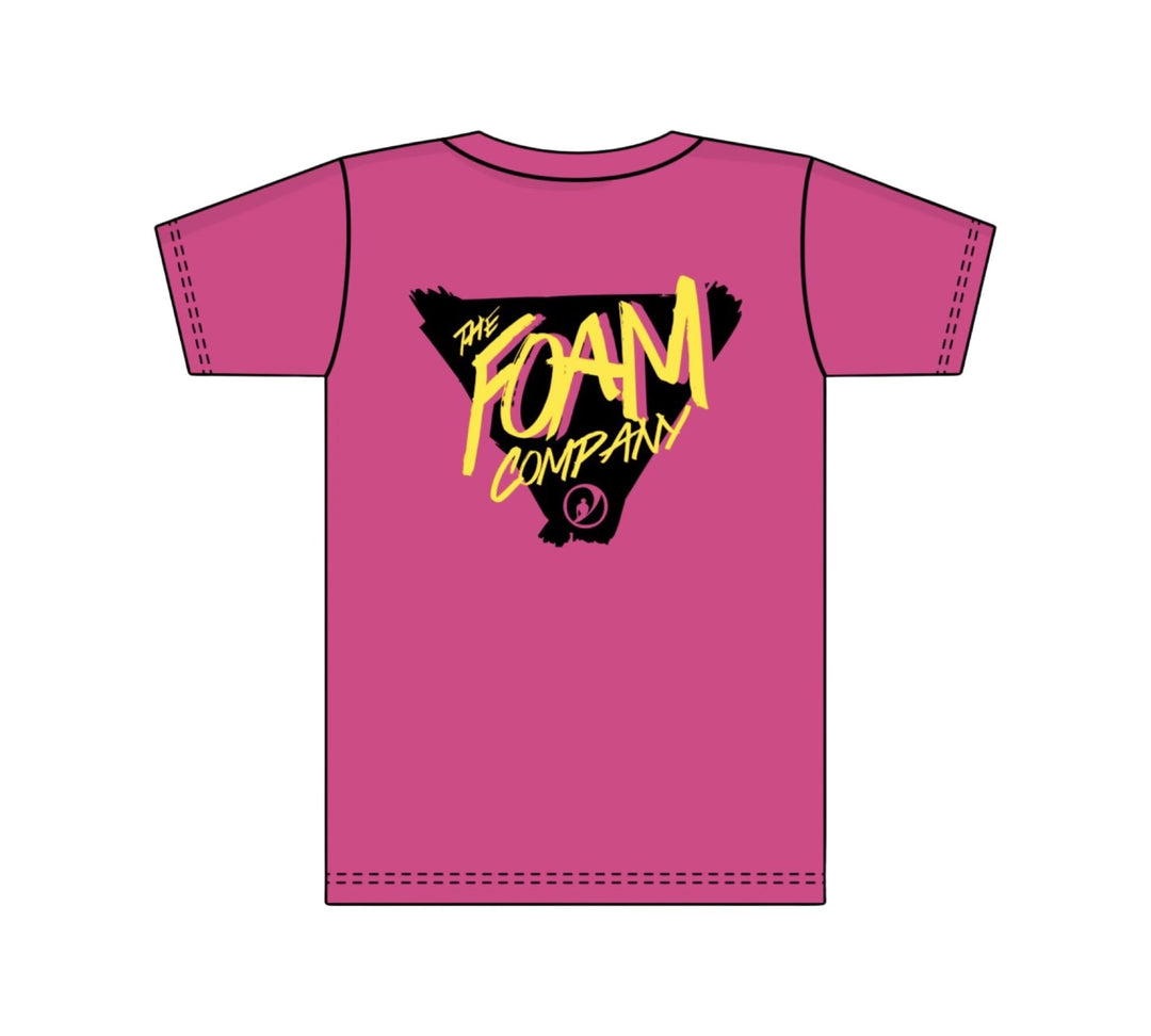 Foam Co: Delta T-shirt (Pink w/Black&Yellow Ink)